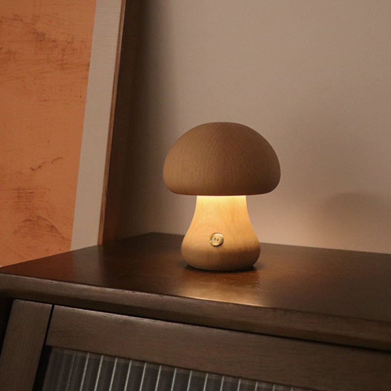 INS Mushroom Night Light Warm Light Touch Bedroom Bedside Sleep Night Light Advanced Sense LED Decorative Ambient Light