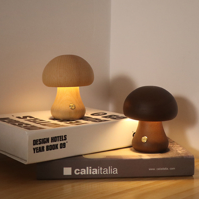 INS Mushroom Night Light Warm Light Touch Bedroom Bedside Sleep Night Light Advanced Sense LED Decorative Ambient Light