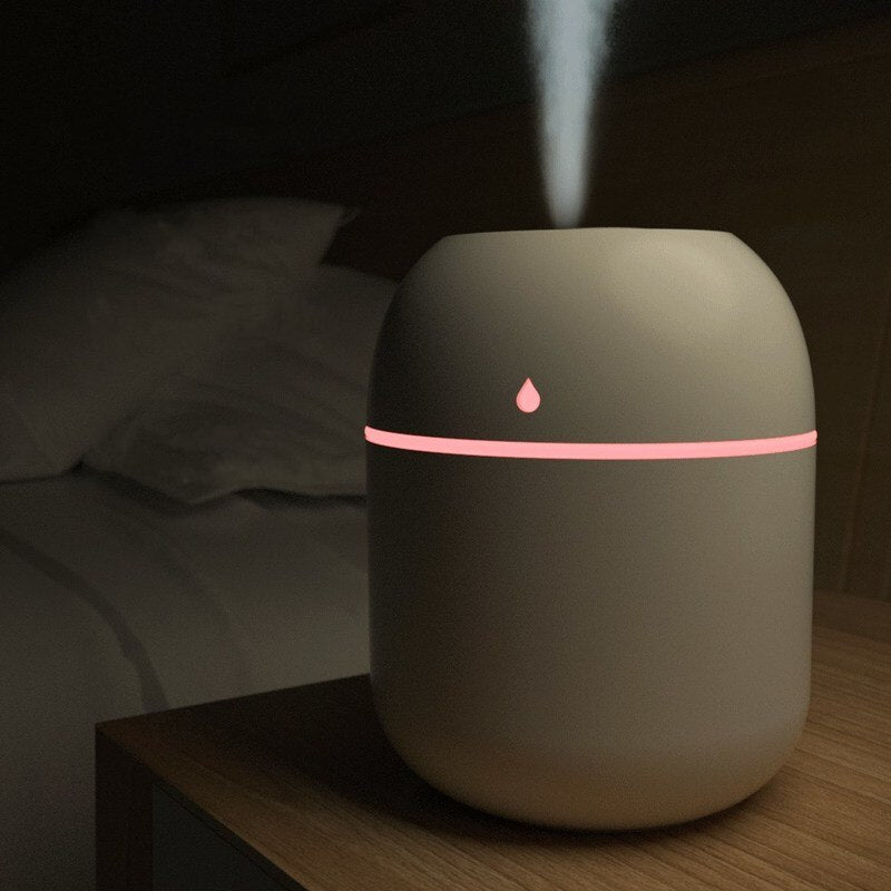 1PCs 220ML Mini Portable Ultrasonic Air Humidifer Aroma Essential Oil Diffuser USB Mist Maker Aromatherapy Humidifiers for Home