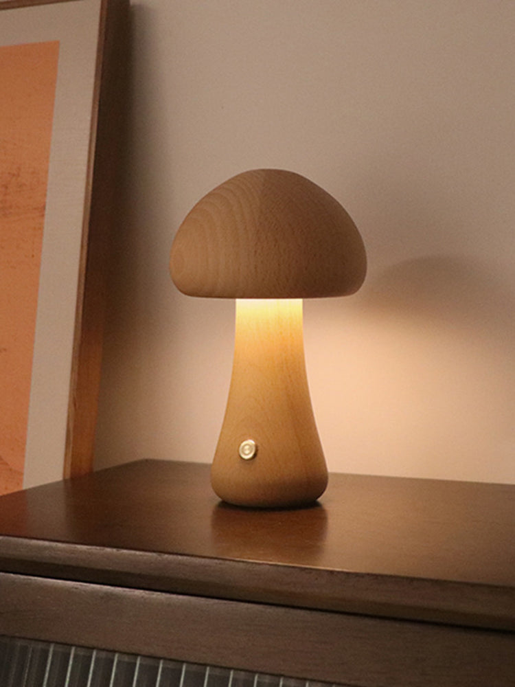 INS Mushroom Night Light Warm Light Touch Bedroom Bedside Sleep Night Light Advanced Sense LED Decorative Ambient Light