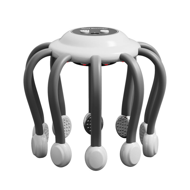 Head Massager Vibration Relaxation Sleep Scalp Stress Relax Electric Octopus Head Massager